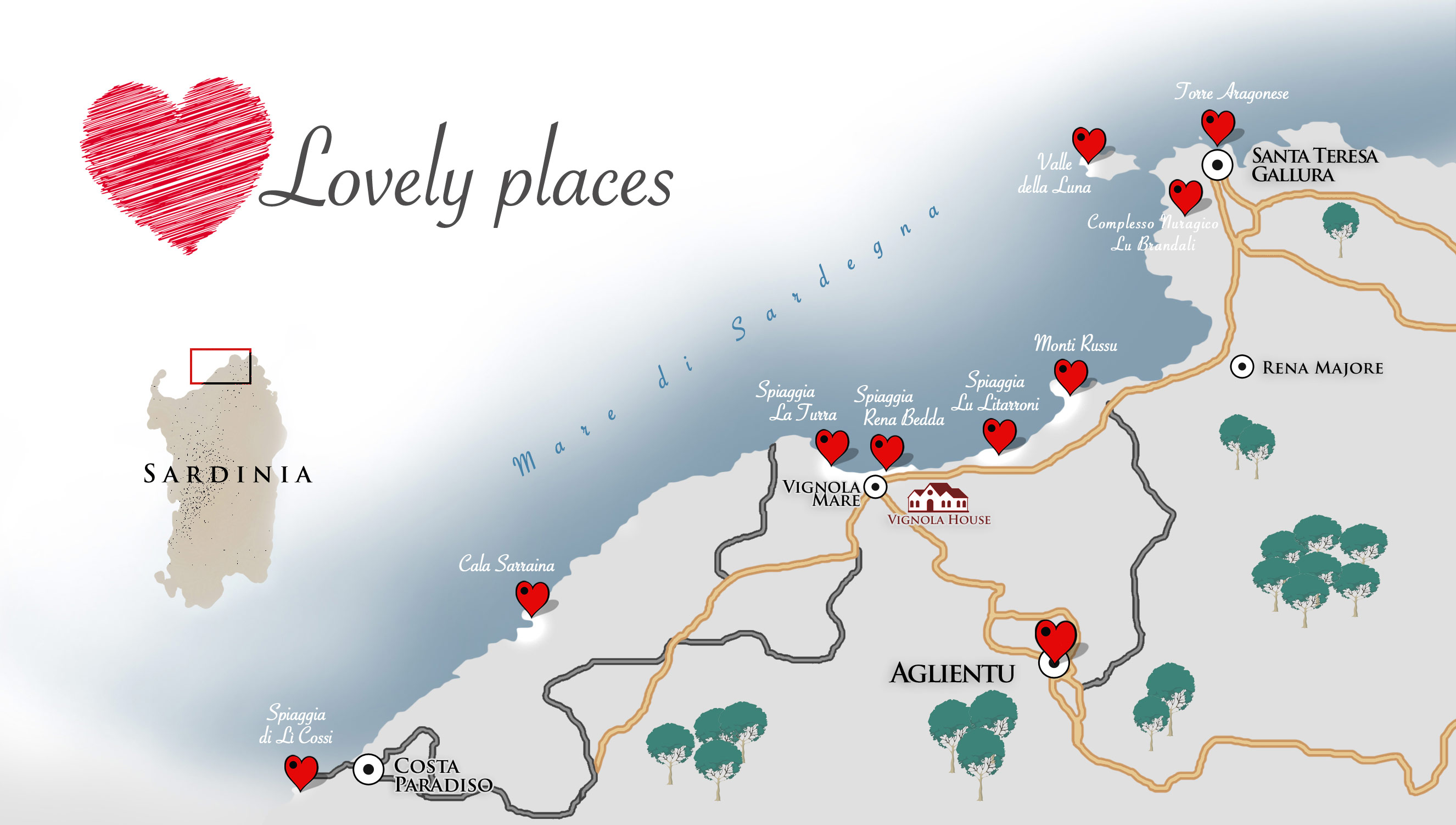 Lovely Places Map